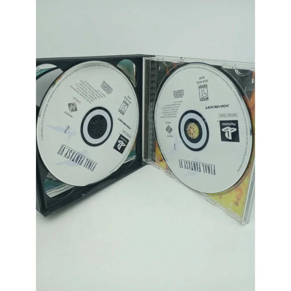 Final Fantasy 7, 8, 9, 10 & 11 Online PS1 PS2 All Black Label Great Condition